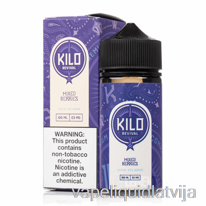 Jauktas Ogas - Kilo Revival - 100ml 0mg Vape šķidrums